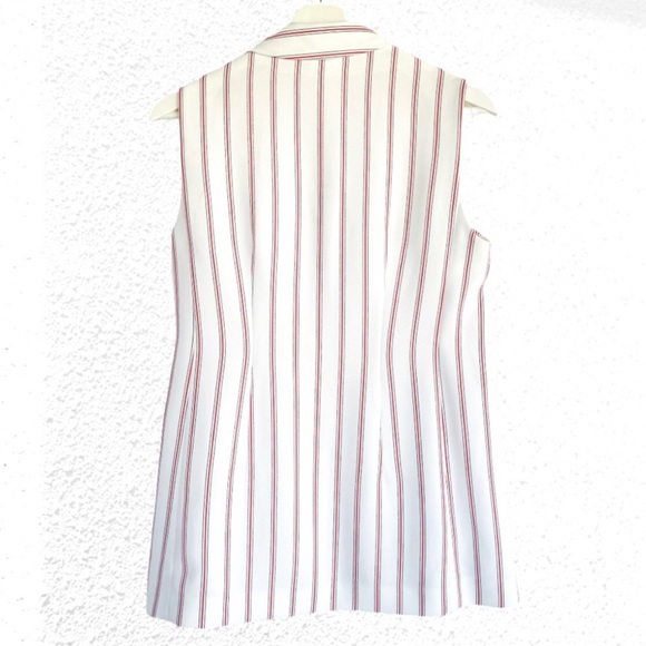 π‘πͺT ππ
π½πΏπ²ππ π€β€οΈ Sleeveless Pinstripe Boyfriend Blazer Size XL - Picture 3 of 3